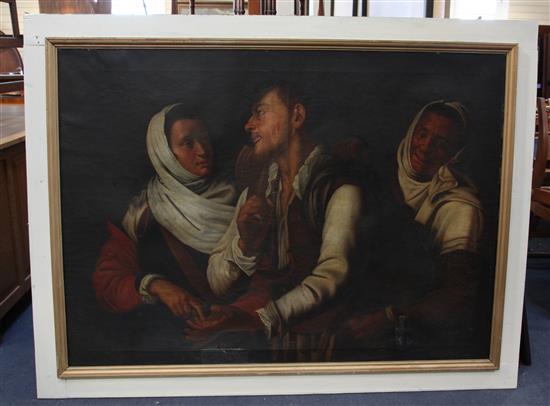 After Simon Vouet (1590-1649) The Fortune Teller 37.5 x 52in.